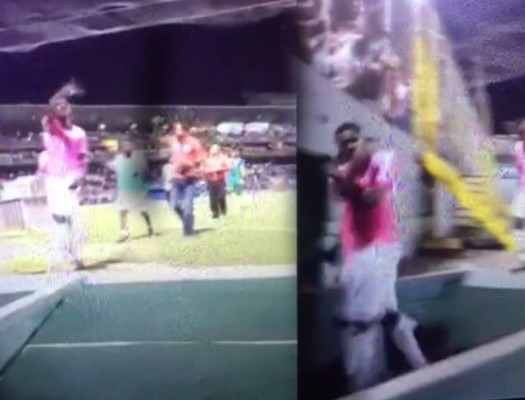 VIDEO: Kevin Álvarez también le hizo gestos obscenos a la afición de Real España